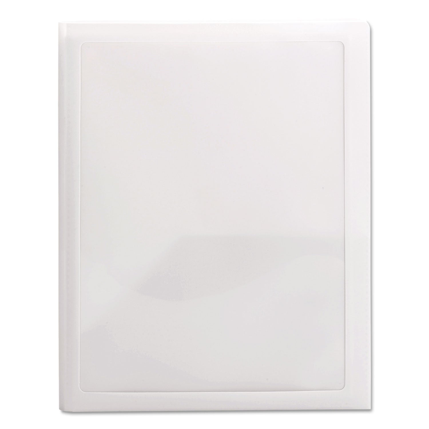 Smead Frame View Poly Two-Pocket Folder, 100-Sheet Capacity, 11 x 8.5, Clear/Oyster, 5/Pack