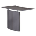 Safco Medina Laminate Bridge, Right-Hand, 48w x 24d x 29.5h, Gray Steel