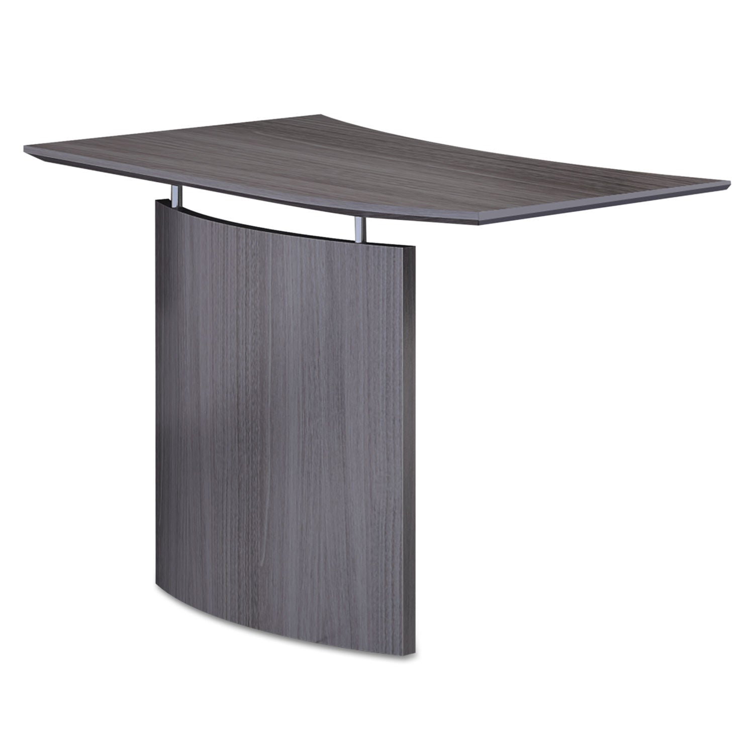 Safco Medina Laminate Bridge, Right-Hand, 48w x 24d x 29.5h, Gray Steel