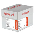 Universal Printout Paper, 1-Part, 20 lb Bond Weight, 14.88 x 8.5, White/Green Bar, 2,600/Carton