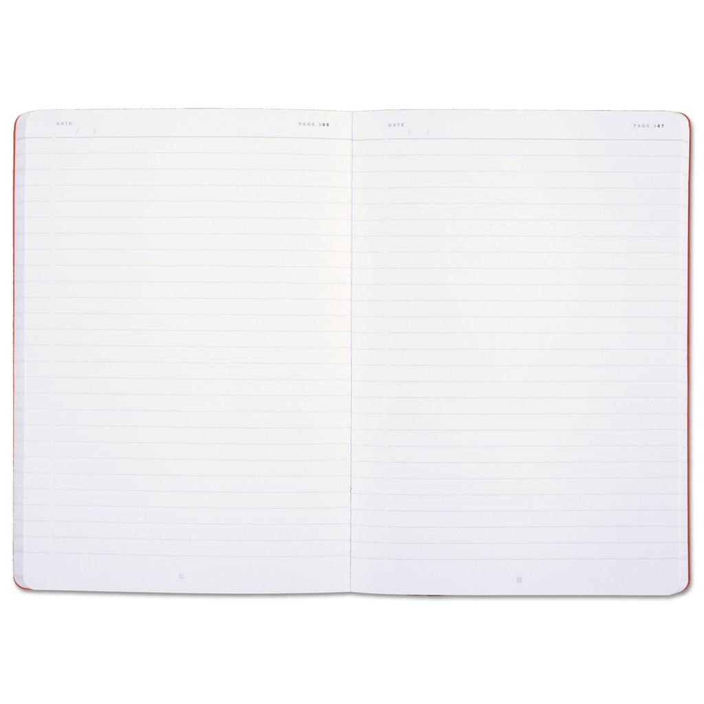 Black n' Red Flexible Cover Casebound Notebook, SCRIBZEE Compatible, 1 Subject, Wide/Legal Rule, Black Cover, 8.25 x 5.75, 71 Sheets