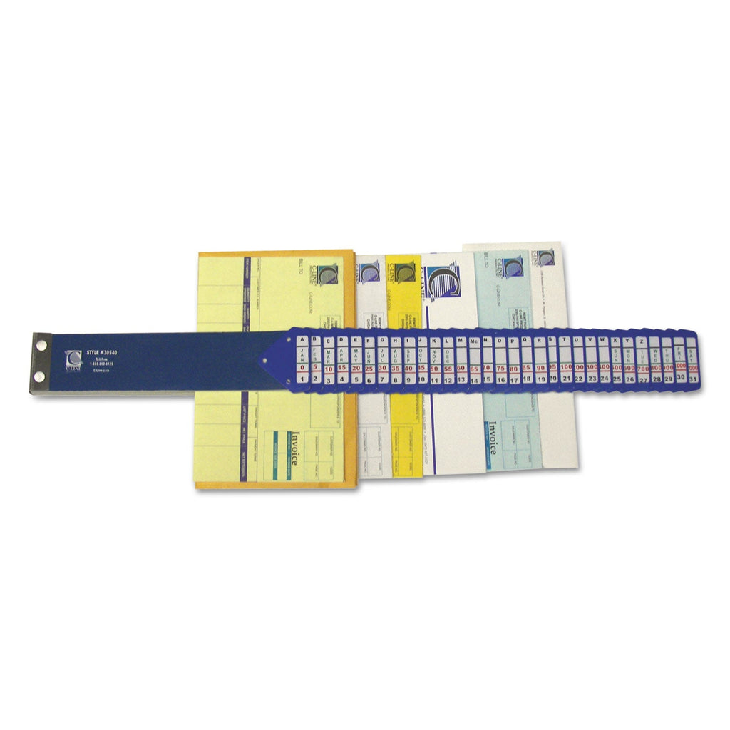 C-Line Heavy-Duty Indexed Sorter, 31 Dividers, Alpha/Numeric/Month/Date/Day Index, Letter Size, Blue Frame