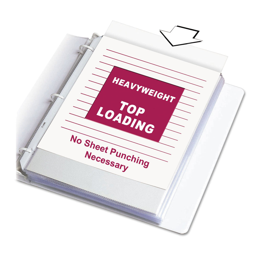 C-Line Heavyweight Polypropylene Sheet Protectors, Clear, 2", 11 x 8.5, 200/Box
