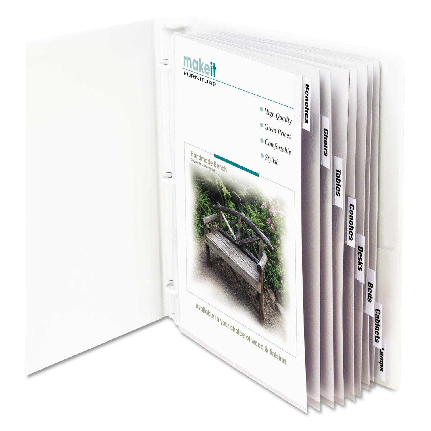 C-Line Sheet Protectors with Index Tabs, Clear Tabs, 2", 11 x 8.5, 8/Set