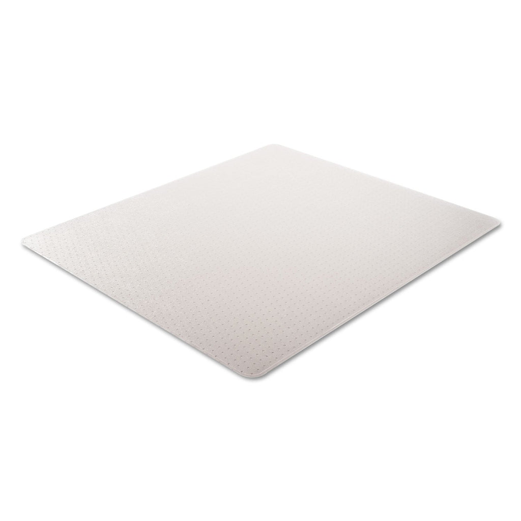 Alera Moderate Use Studded Chair Mat for Low Pile Carpet, 46 x 60, Rectangular, Clear