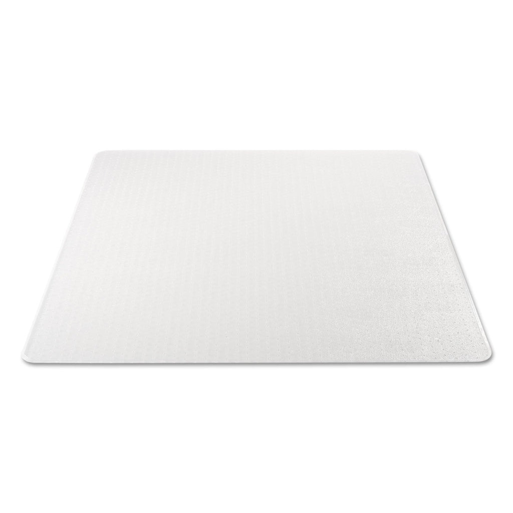 Alera Moderate Use Studded Chair Mat for Low Pile Carpet, 46 x 60, Rectangular, Clear