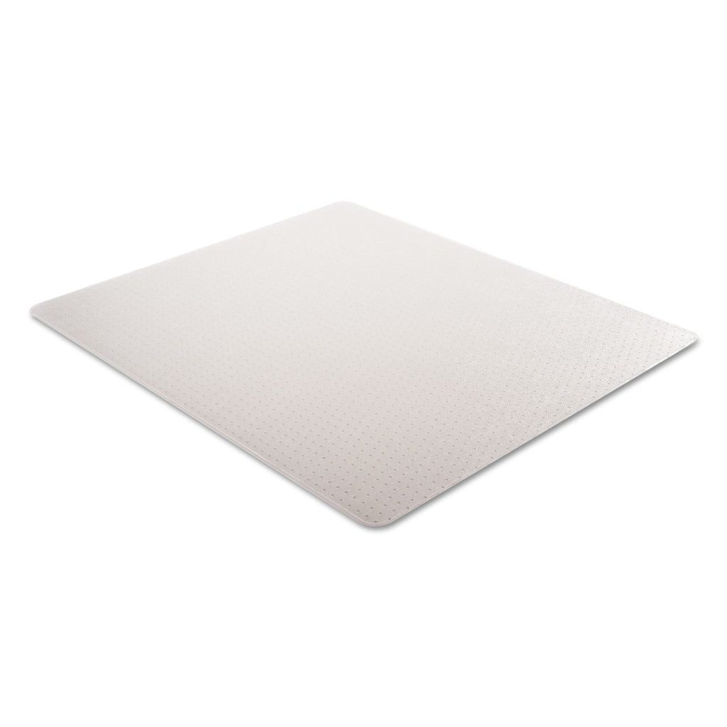 Alera Moderate Use Studded Chair Mat for Low Pile Carpet, 46 x 60, Rectangular, Clear