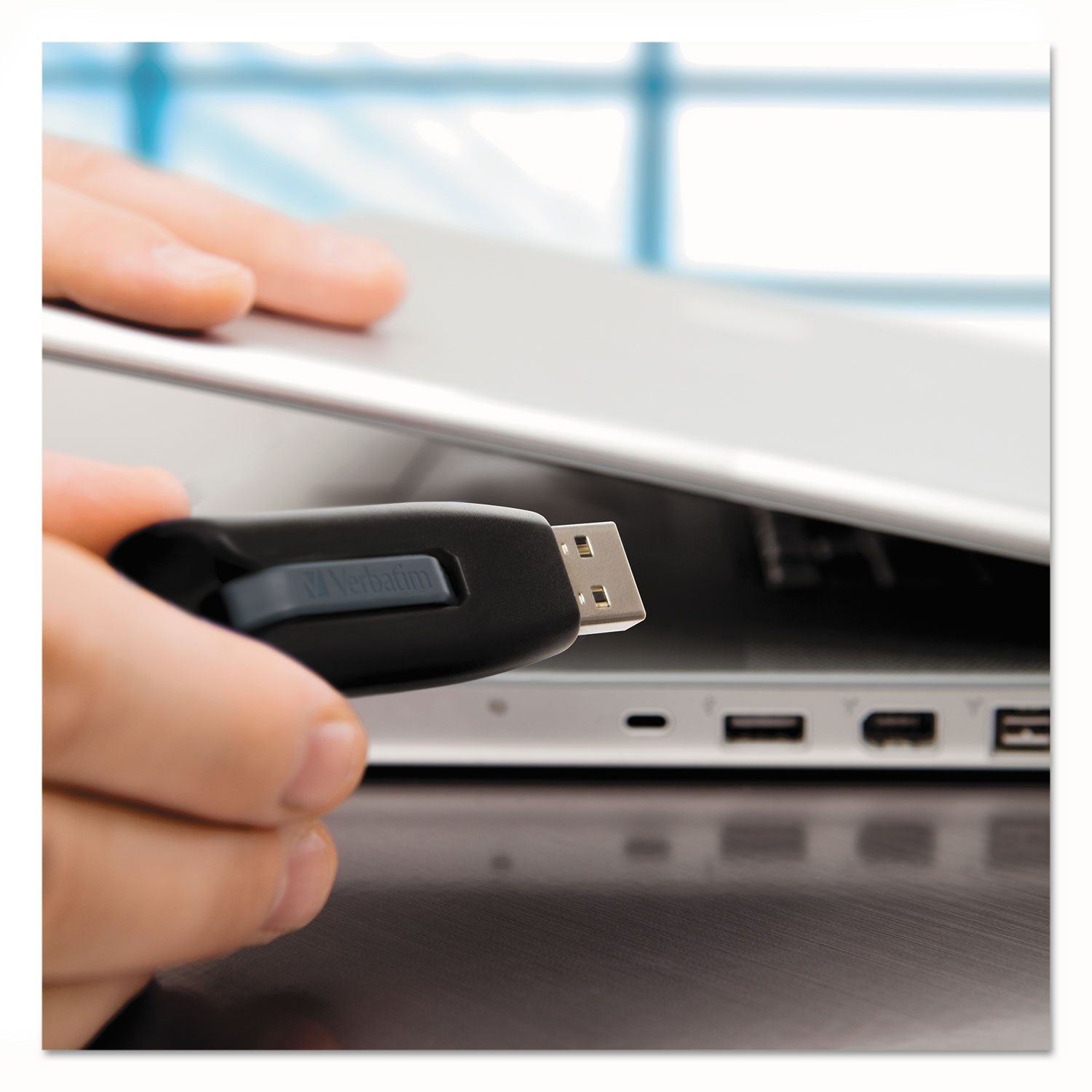 Verbatim Store 'n' Go V3 USB 3.0 Drive, 64 GB, Black/Gray