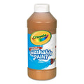 Crayola Washable Paint, Brown, 16 oz Bottle