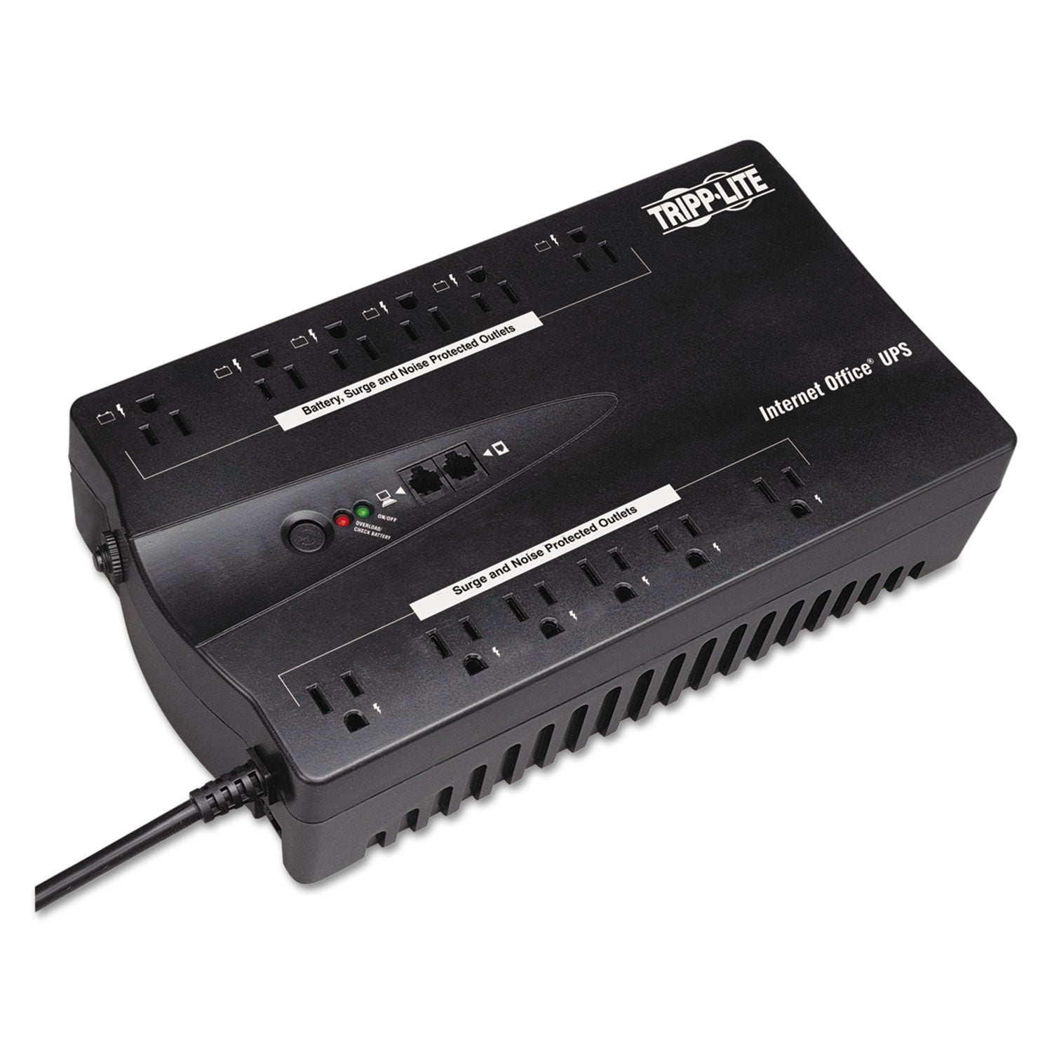 Tripp Lite Internet Office Ultra-Compact Desktop Standby UPS, 12 Outlets, 900 VA, 420 J