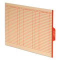 Pendaflex Out Guides with Center Tab, 1/3-Cut End Tab, Out, 8.5 x 11, Manila, 100/Box
