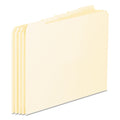 Pendaflex Blank Top Tab File Guides, 1/5-Cut Top Tab, Blank, 8.5 x 11, Manila, 100/Box