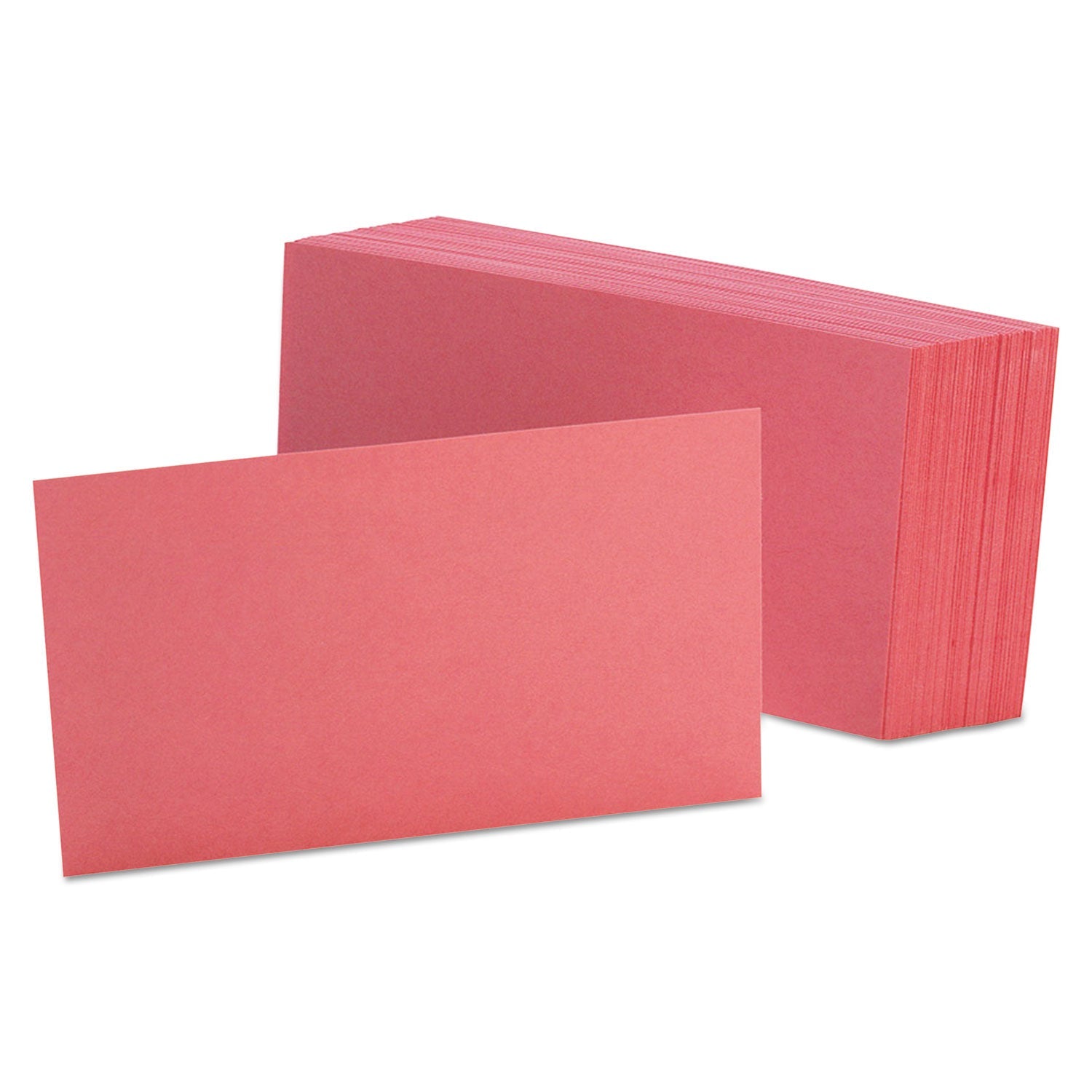 Oxford Unruled Index Cards, 3 x 5, Cherry, 100/Pack