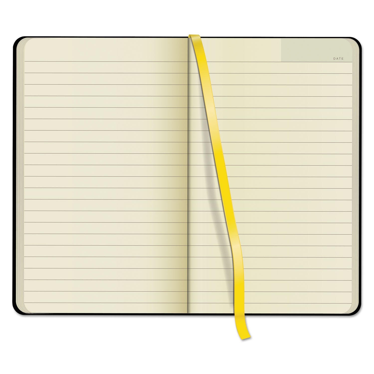 TOPS Idea Collective Journal, Hardcover with Elastic Closure, 1 Subject, Wide/Legal Rule, Black Cover, 8.25 x 5, 120 Sheets