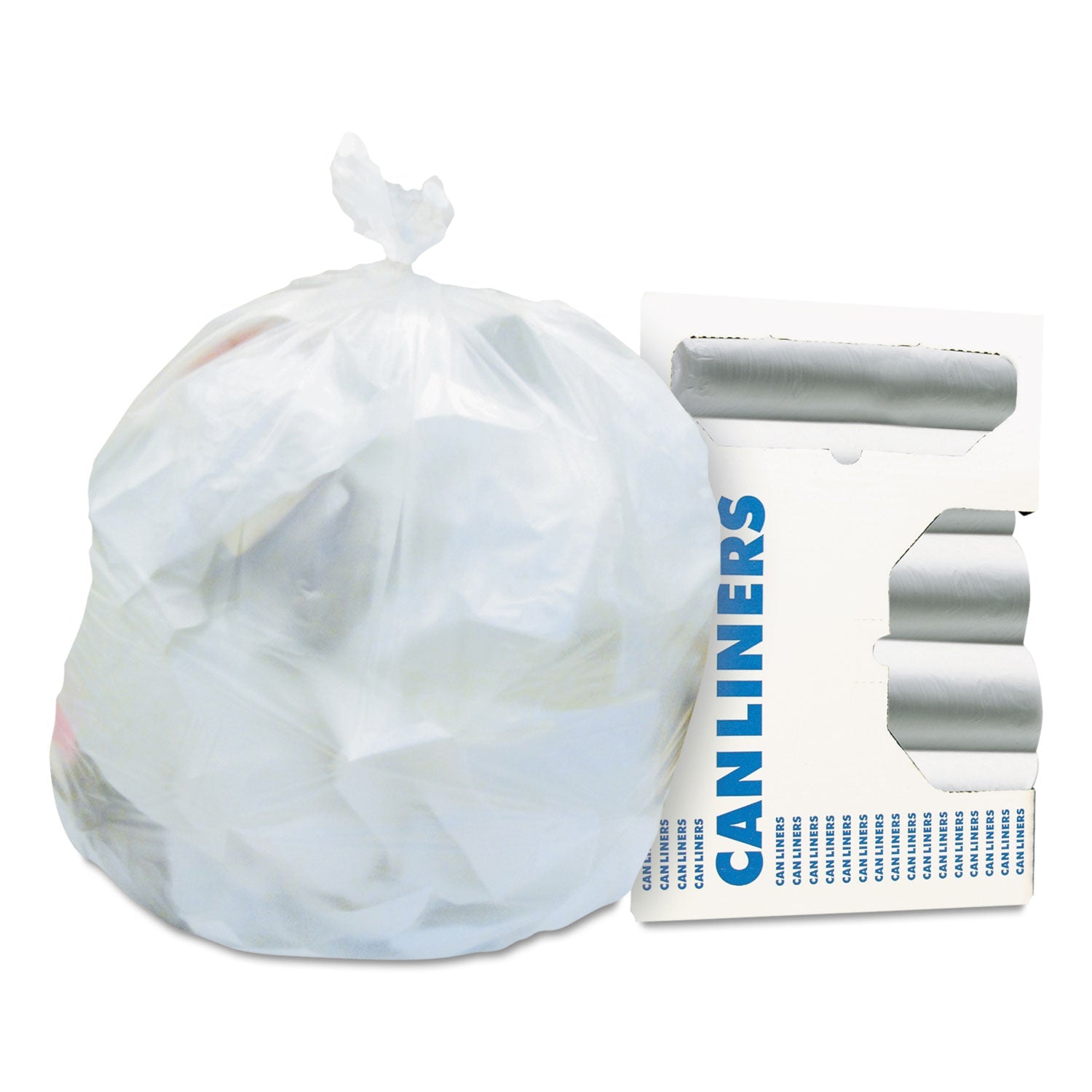 Heritage High-Density Waste Can Liners, 16 gal, 6 microns, 24" x 33", Natural, 1,000/Carton