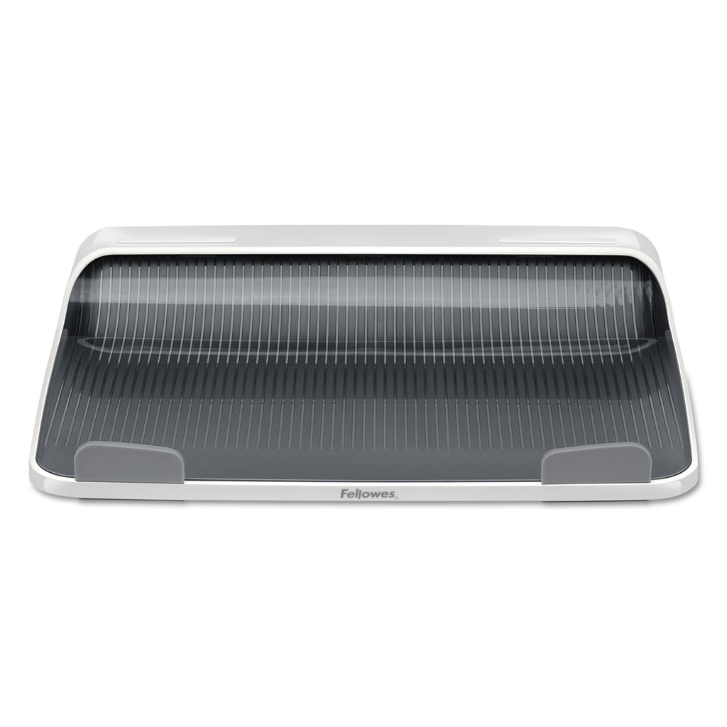 Fellowes I-Spire Series Laptop Lift, 13.19" x 9.31" x 4.13", White/Gray, Supports 10 lbs