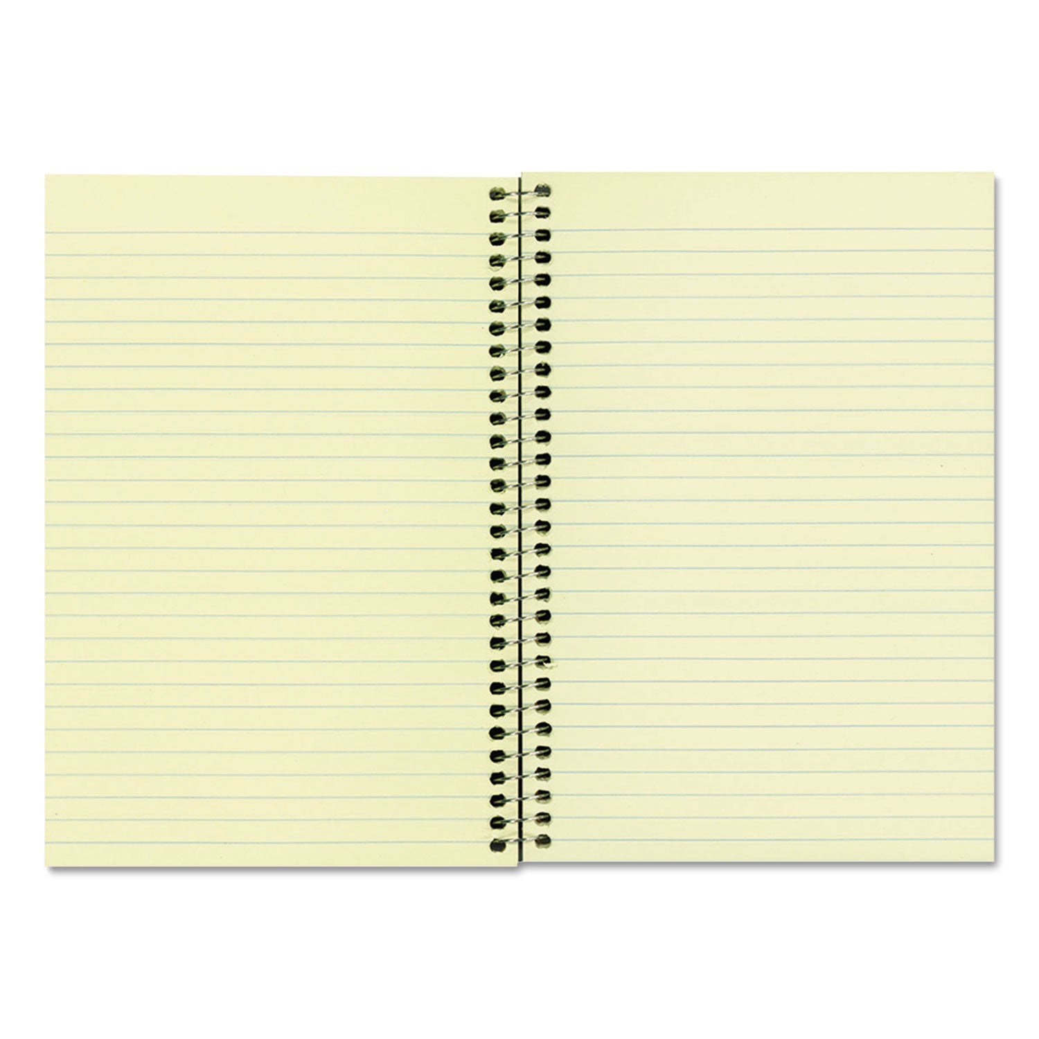 National Single-Subject Wirebound Notebooks, 1 Subject, Narrow Rule, Brown Cover, 8.25 x 6.88, 80 Eye-Ease Green Sheets