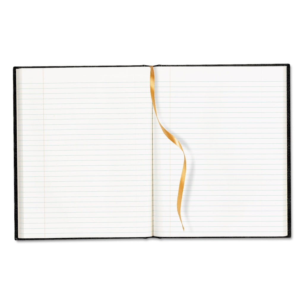 Blueline Executive Notebook, Ribbon Bookmark, 1 Subject, Medium/College Rule, Blue Cover, 11 x 8.5, 75 Sheets