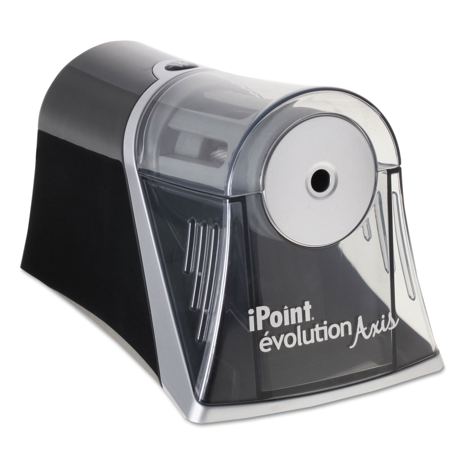 Westcott iPoint Evolution Axis Pencil Sharpener, AC-Powered, 4.25 x 7 x 4.75, Black/Silver
