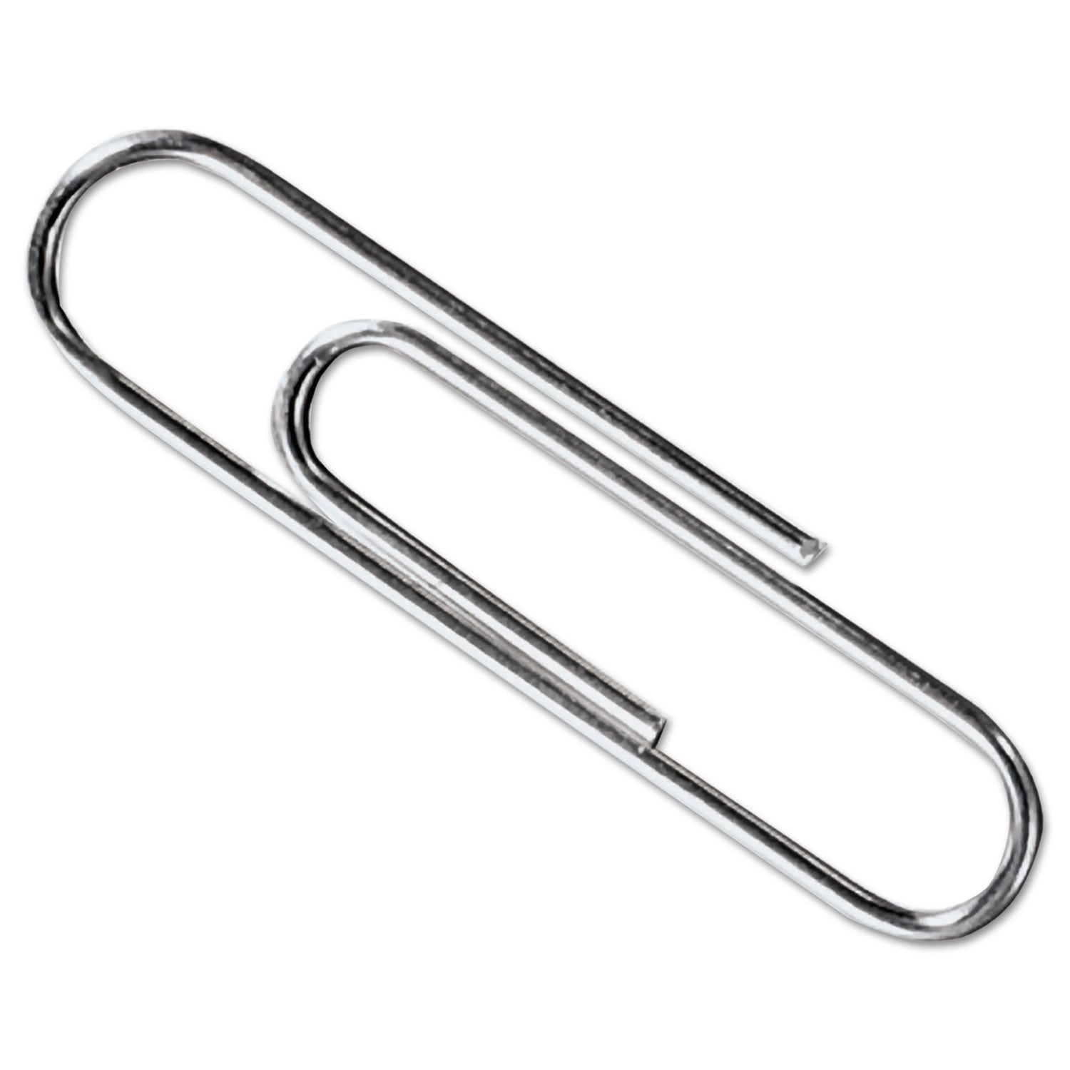 ACCO Paper Clips, #3, Smooth, Silver, 100 Clips/Box, 10 Boxes/Pack