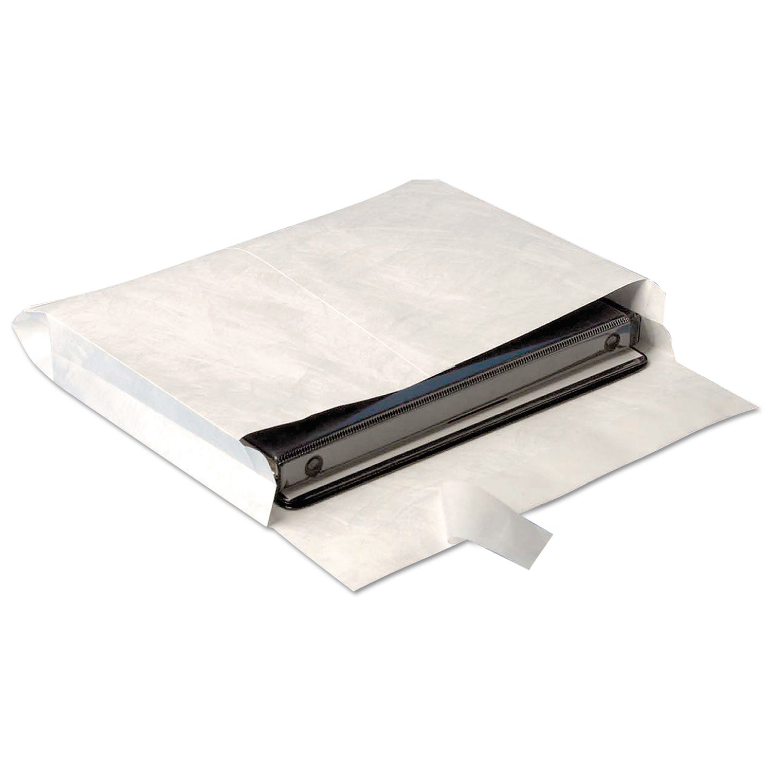 Survivor Lightweight 14 lb Tyvek Open End Expansion Mailers, #13 1/2, Square Flap, Redi-Strip Adhesive Closure, 10 x 13, White, 100/CT