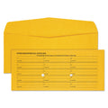 Quality Park Light Brown Fold Flap Kraft Trade Size Interoffice Envelope, One-Sided Box-Style Format, 4.5 x 10.38, Brown Kraft, 500/Box