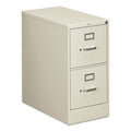 HON 310 Series Vertical File, 2 Letter-Size File Drawers, Light Gray, 15" x 26.5" x 29"