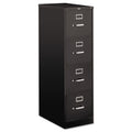 HON 510 Series Vertical File, 4 Letter-Size File Drawers, Black, 15" x 25" x 52"
