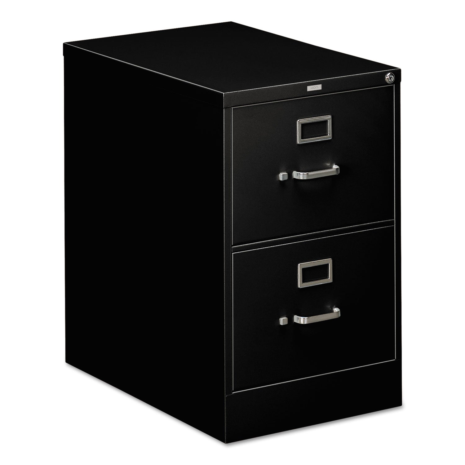HON 310 Series Vertical File, 2 Legal-Size File Drawers, Black, 18.25" x 26.5" x 29"