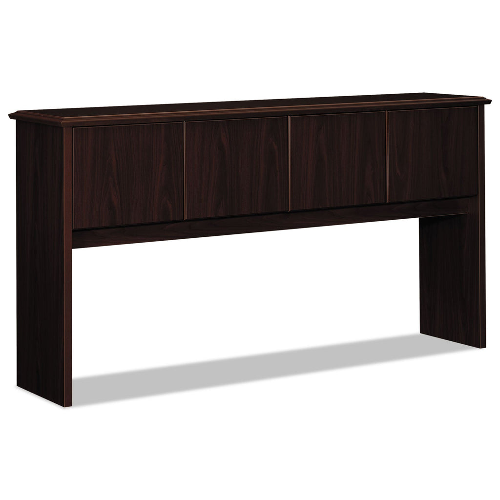 HON 94000 Series Stack-On Storage Hutch with 4 Doors, 70w x 16.13d x 37h, Mahogany