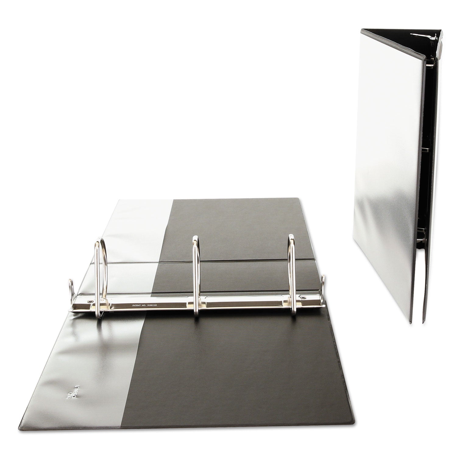 Universal Slant D-Ring View Binder, 3 Rings, 4" Capacity, 11 x 8.5, Black