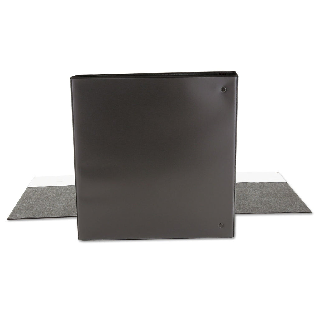 Universal Economy Round Ring View Binder, 3 Rings, 1.5" Capacity, 11 x 8.5, Black