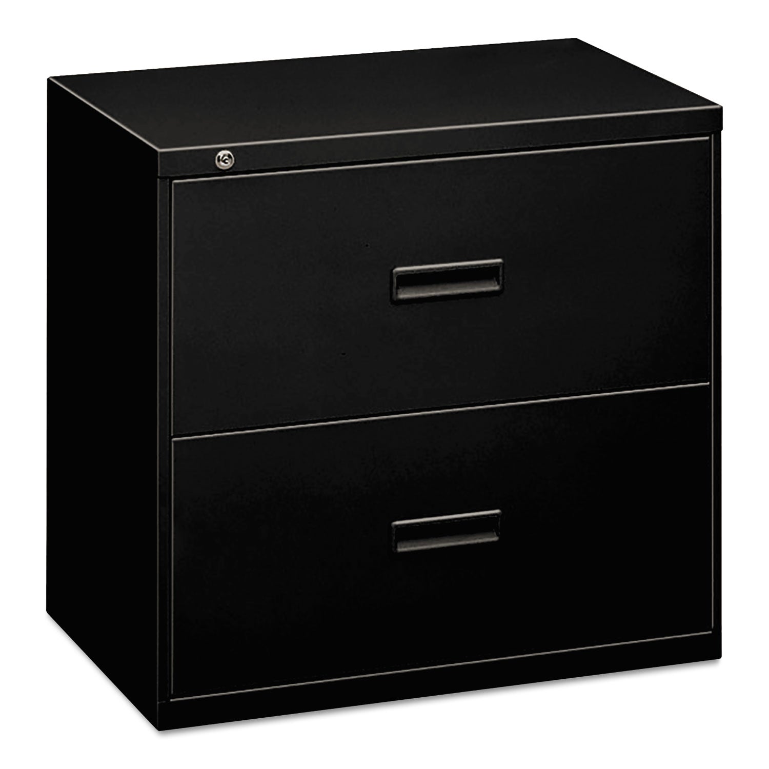 HON 400 Series Lateral File, 2 Legal/Letter-Size File Drawers, Black, 36" x 18" x 28"