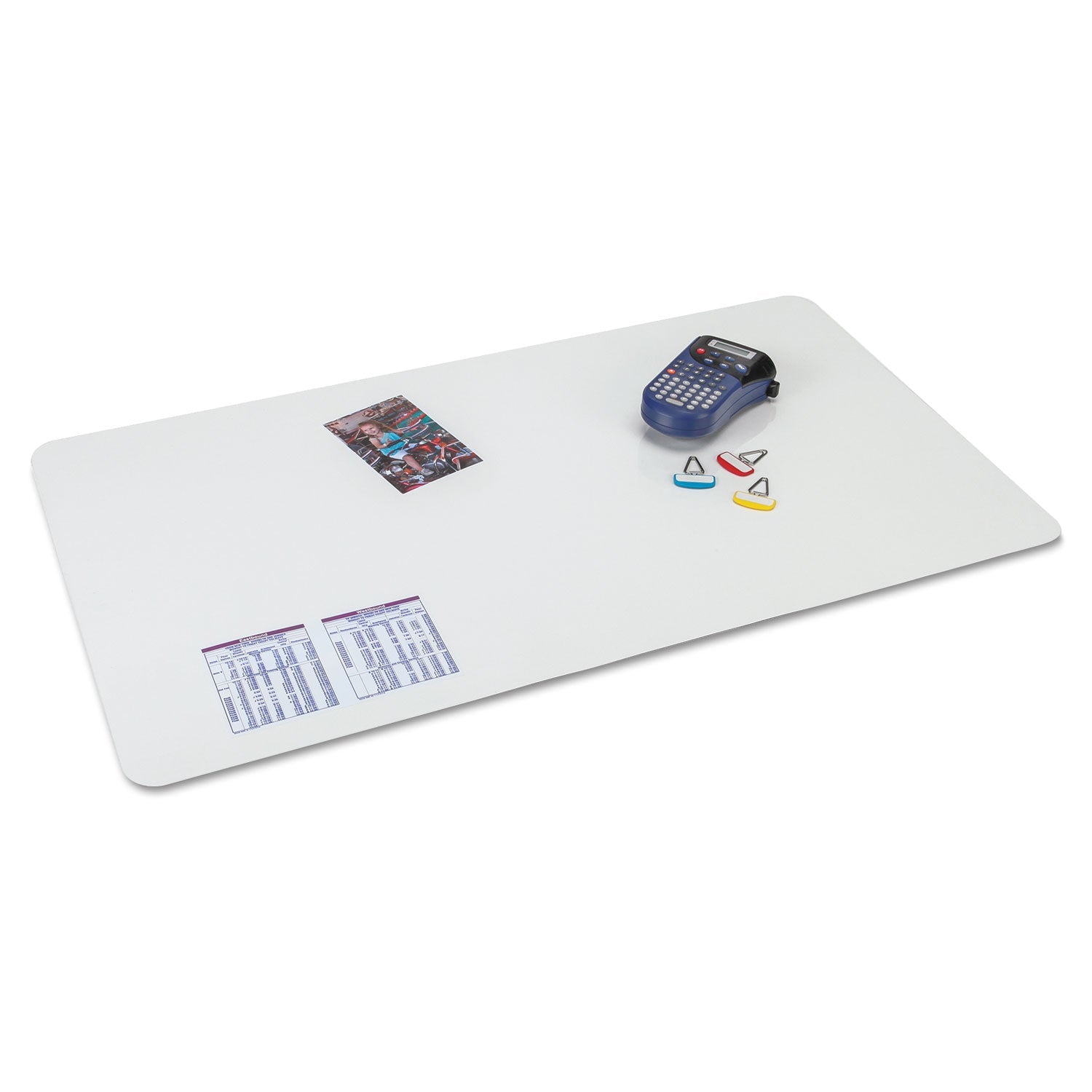 Artistic KrystalView Desk Pad with Antimicrobial Protection, Glossy Finish, 22 x 17, Clear