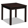 HON Laminate Occasional Table, Square, 24w x 24d x 20h, Mahogany