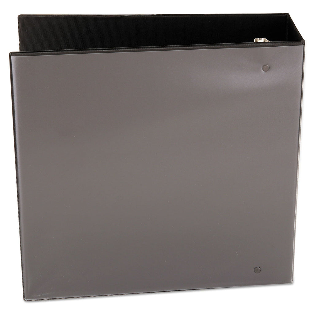 Universal Slant D-Ring View Binder, 3 Rings, 4" Capacity, 11 x 8.5, Black
