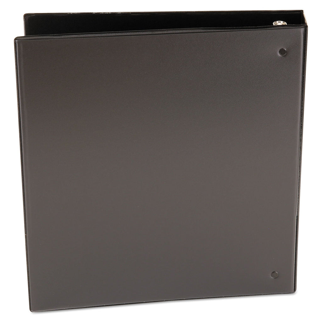 Universal Economy Round Ring View Binder, 3 Rings, 1.5" Capacity, 11 x 8.5, Black