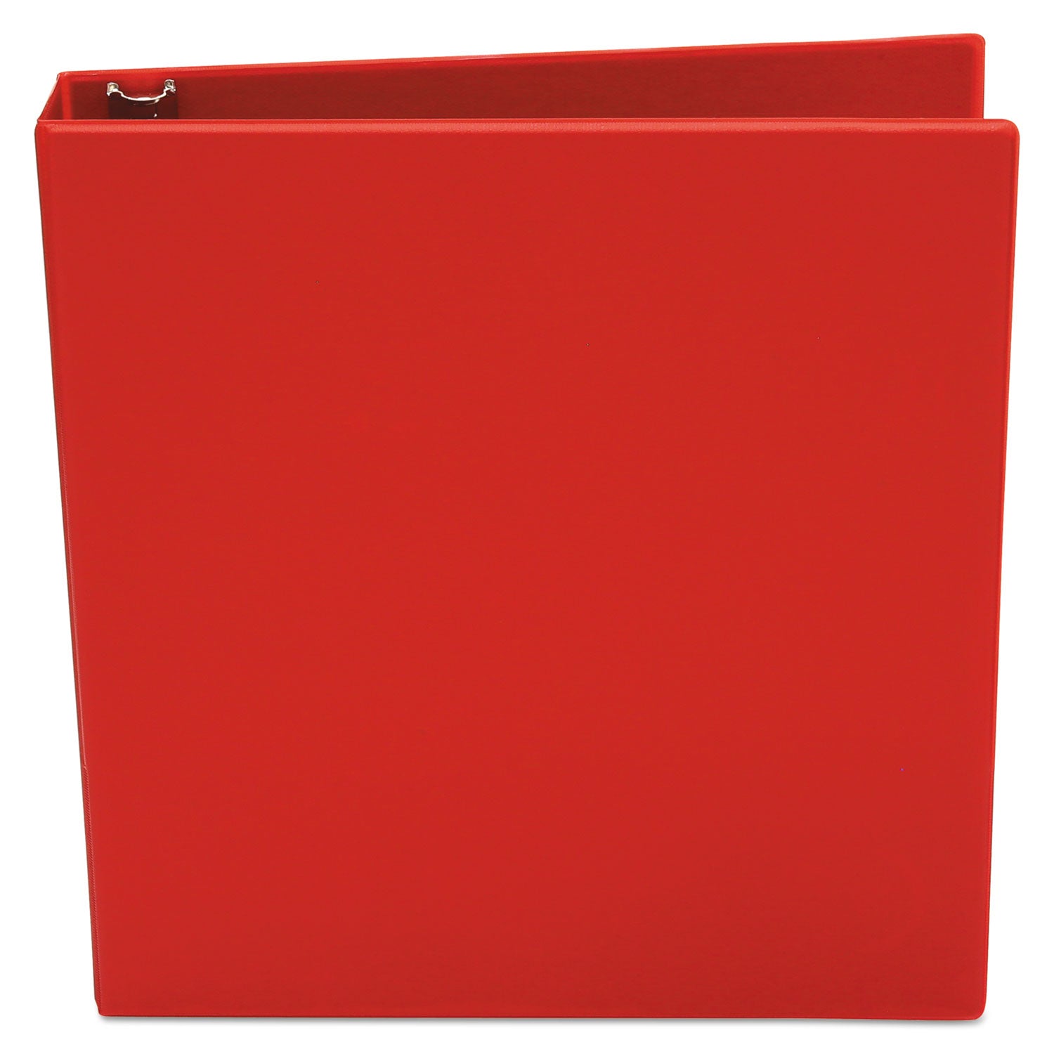 Universal Economy Non-View Round Ring Binder, 3 Rings, 1.5" Capacity, 11 x 8.5, Red
