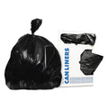 Heritage Linear Low-Density Can Liners, 56 gal, 0.9 mil, 43" x 47", Black, 100/Carton
