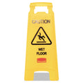 Rubbermaid Caution Wet Floor Sign, 11 x 12 x 25, Bright Yellow