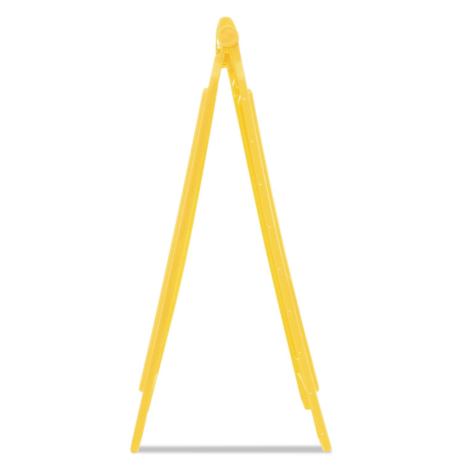 Rubbermaid Multilingual "Caution" Floor Sign,  11 x 12 x 25, Bright Yellow