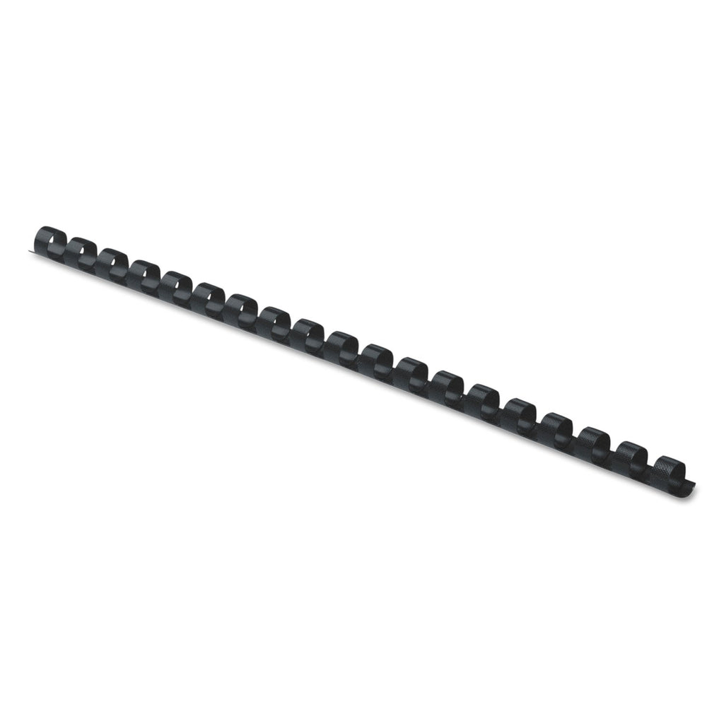 Fellowes Plastic Comb Bindings, 5/16" Diameter, 40 Sheet Capacity, Black, 25/Pack