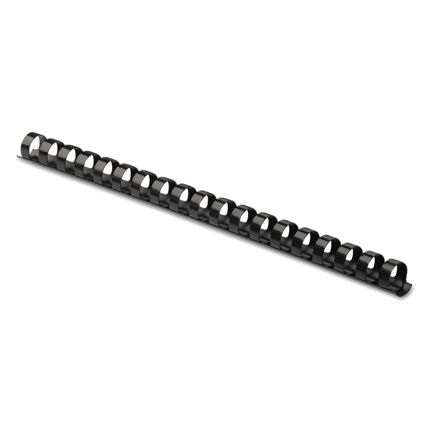 Fellowes Plastic Comb Bindings, 3/8" Diameter, 55 Sheet Capacity, Black, 25/Pack