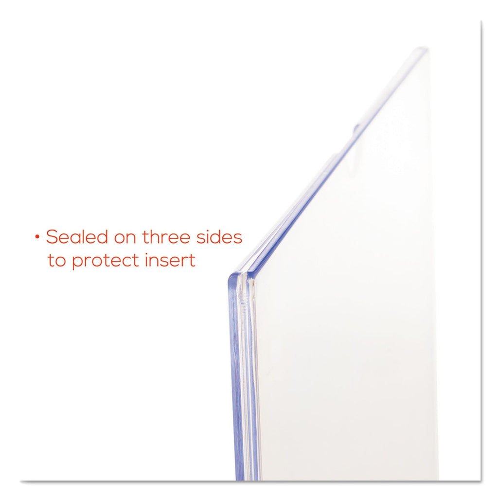 deflecto Superior Image Cubicle Sign Holder, 8.5 x 11 Insert, Clear