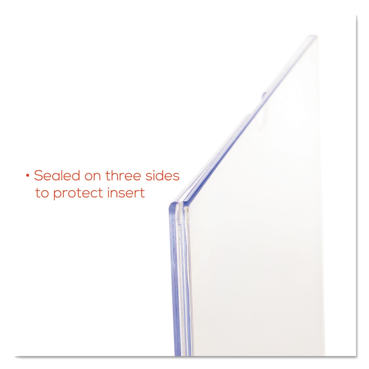 deflecto Superior Image Cubicle Sign Holder, 8.5 x 11 Insert, Clear