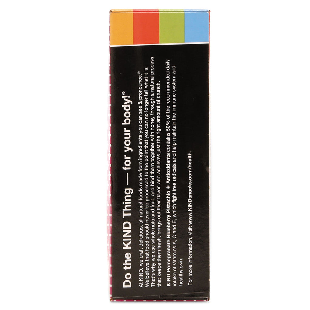 KIND Plus Nutrition Boost Bar, Pom. Blueberry Pistachio/Antioxidants, 1.4 oz, 12/Box