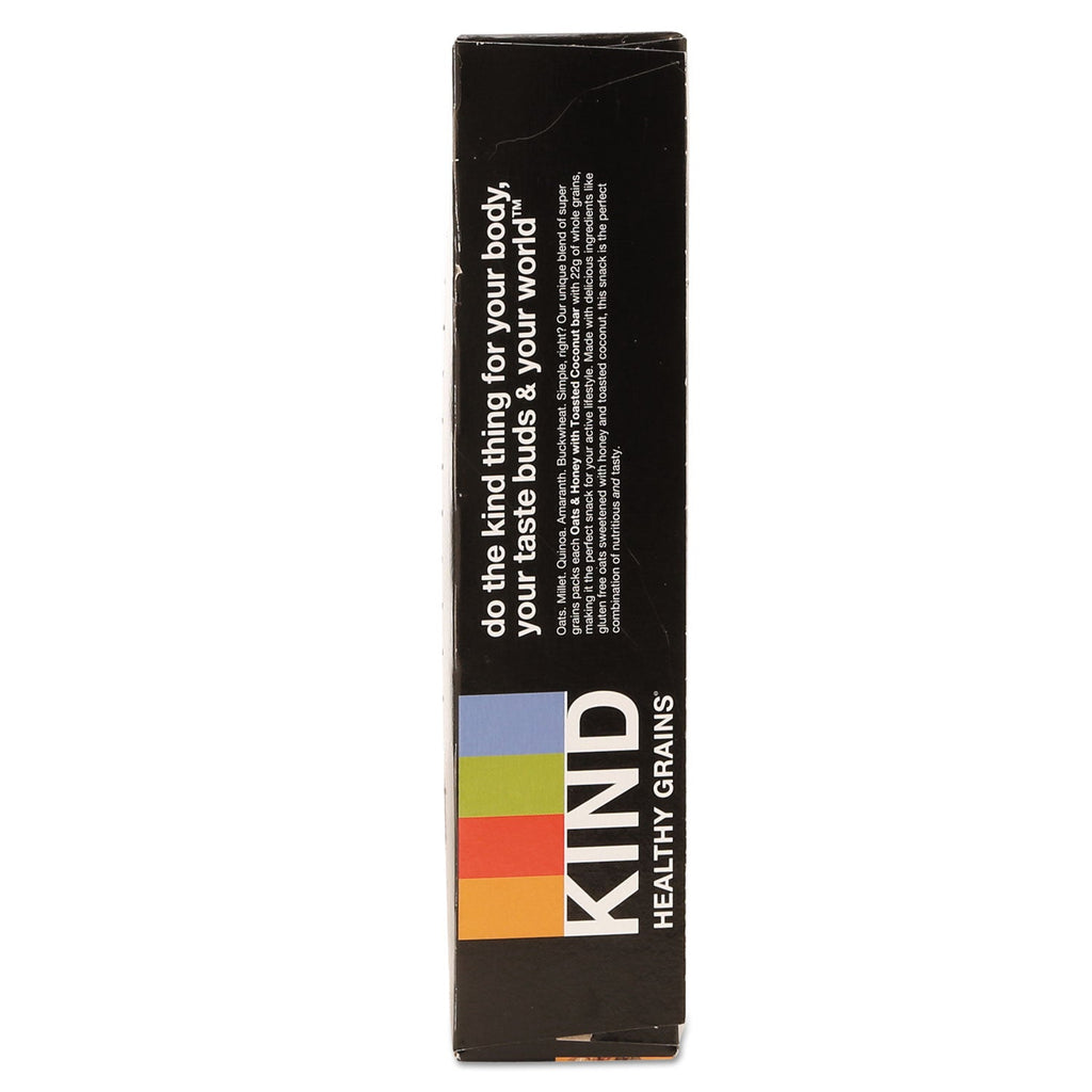 KIND Healthy Grains Bar, Oats and Honey with Toasted Coconut, 1.2 oz, 12/Box
