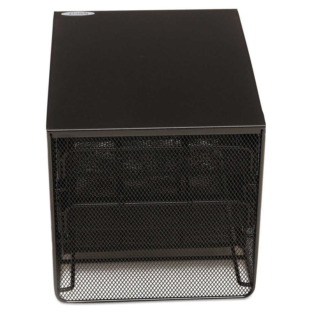 Safco 3 Drawer Hospitality Organizer, 7 Compartments, 11.5 x 8.25 x 8.25, Black
