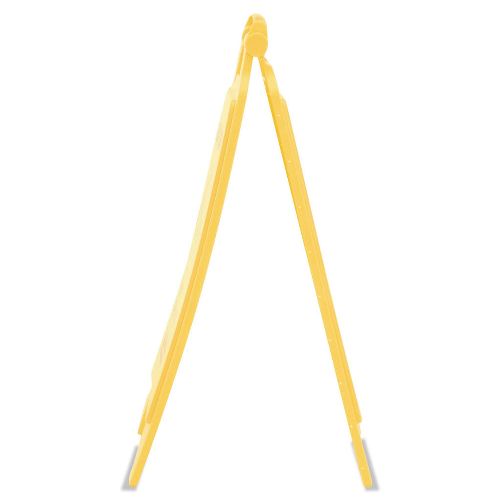 Rubbermaid Caution Wet Floor Sign, 11 x 12 x 25, Bright Yellow