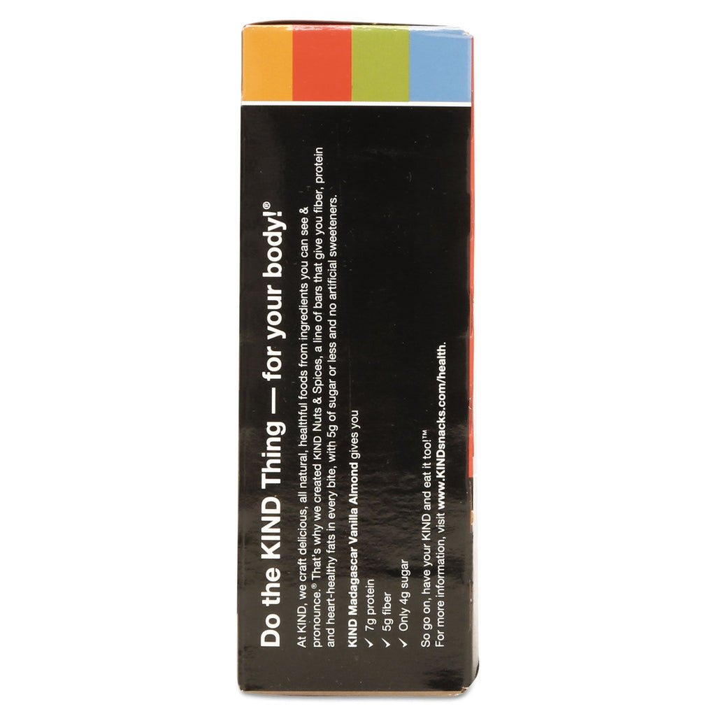 KIND Nuts and Spices Bar, Madagascar Vanilla Almond, 1.4 oz, 12/Box
